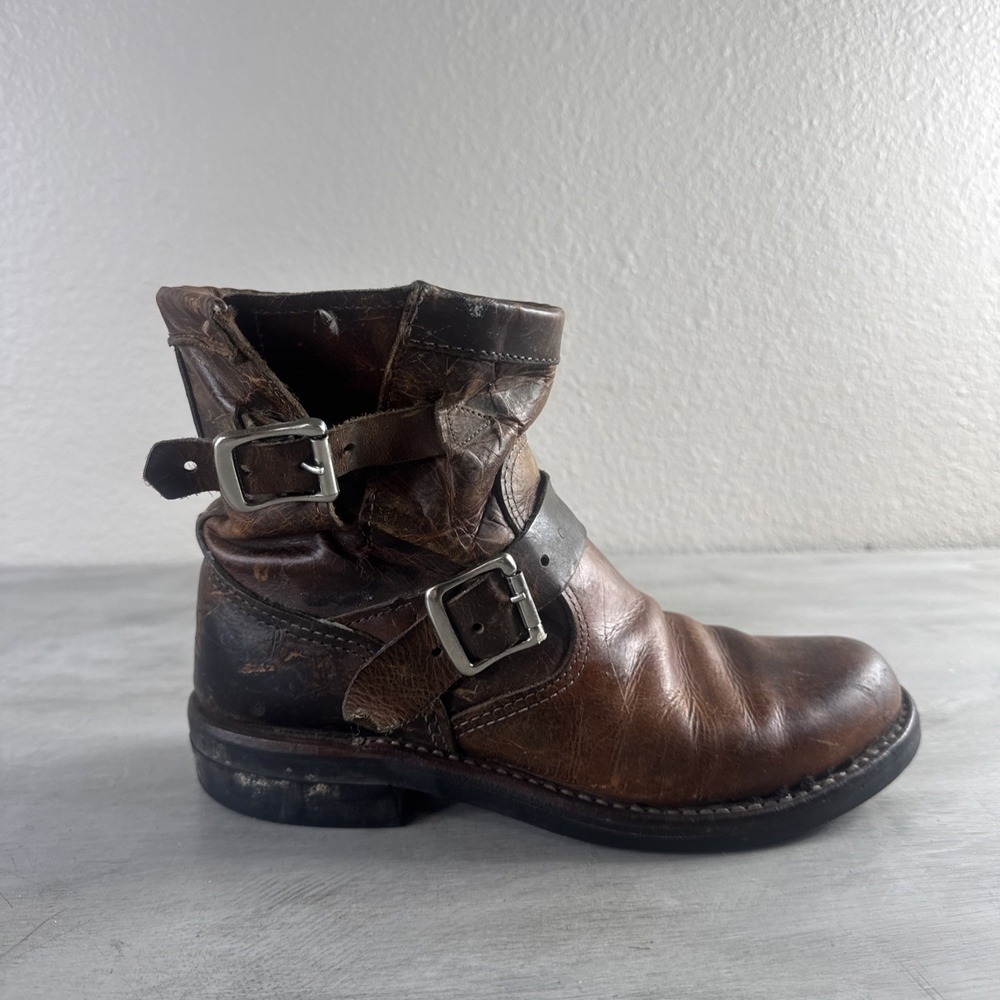 Chippewa Engineer Boots Womens 6.5 Brown Renegade Leather Biker 1901W12 USA